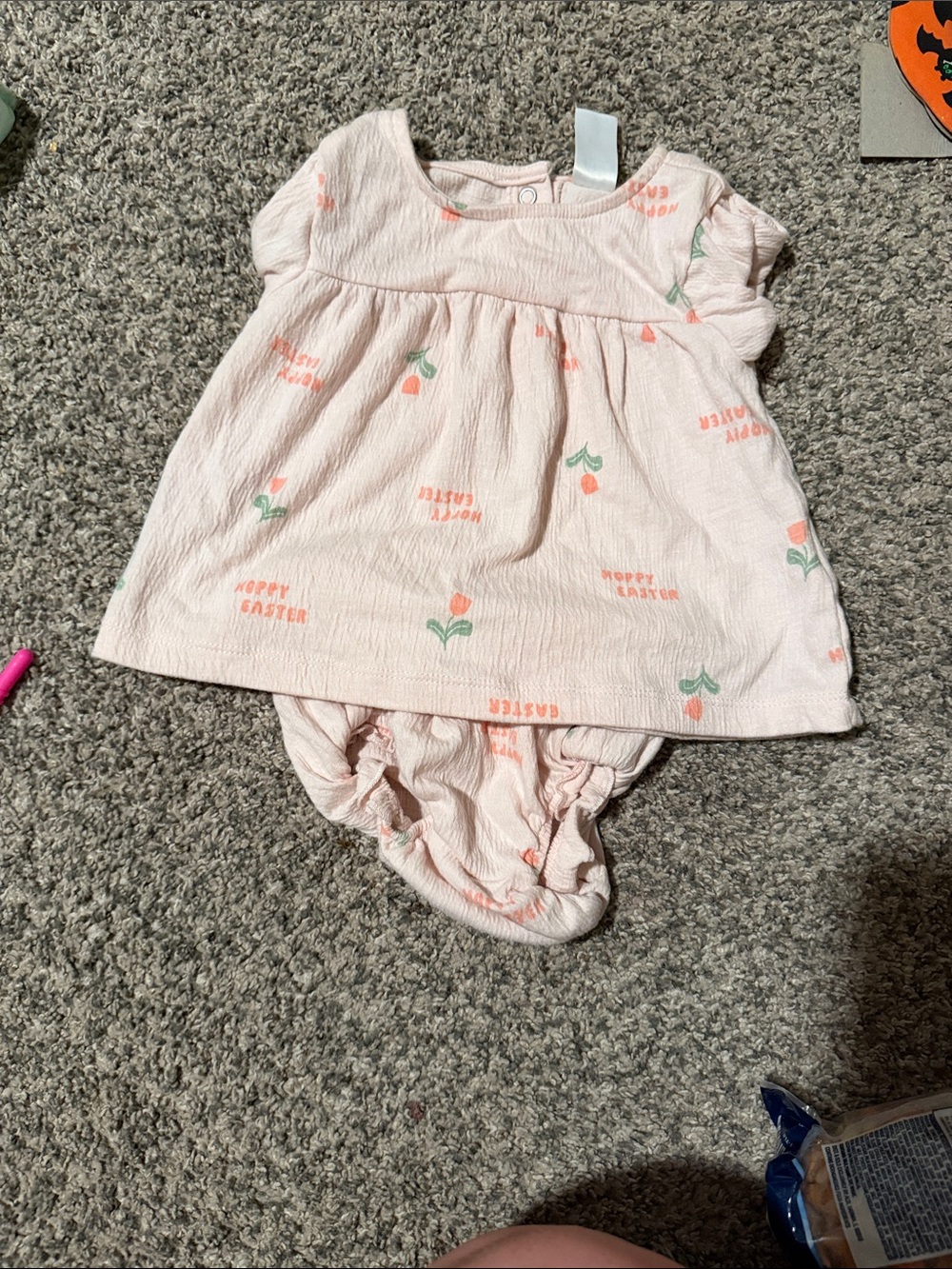 Hoppy Easter dress 12M